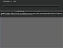 Tablet Screenshot of clickdoctor.com